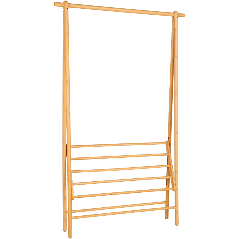 Porte vêtements Dressing moderne 1 étagère Bambou Naturel Manaus House Nordic - 3