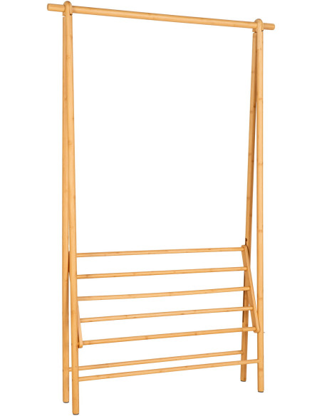 Porte vêtements Dressing moderne 1 étagère Bambou Naturel Manaus House Nordic - 3