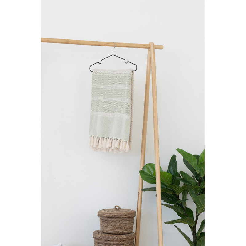 Porte vêtements Dressing moderne 1 étagère Bambou Naturel Manaus House Nordic - 8