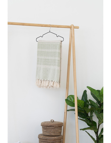 Porte vêtements Dressing moderne 1 étagère Bambou Naturel Manaus House Nordic - 8