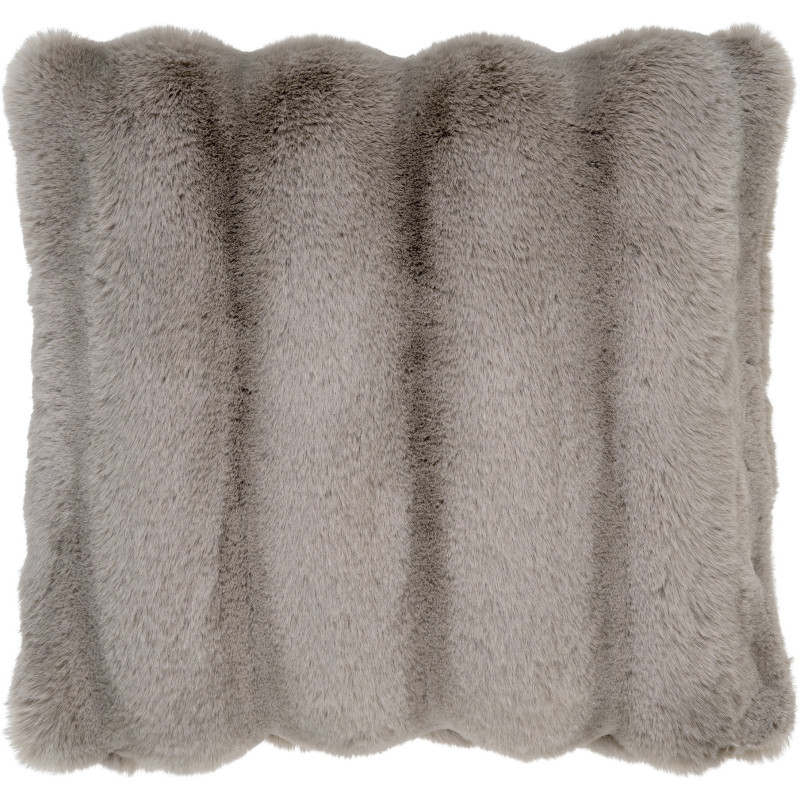 Coussin douceur Carré 45x45 Fausse fourrure Beige Galena 