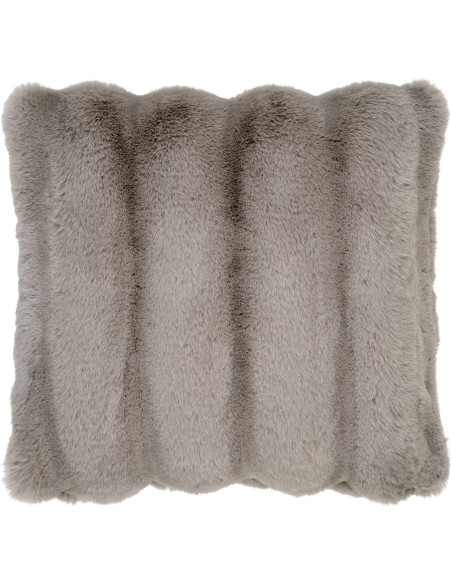 Coussin douceur Carré 45x45 Fausse fourrure Beige Galena 