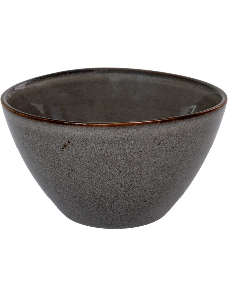 Bols Petit déjeuner ronds 15 cm Grès Gris Marron Selma (Lot de 4) 