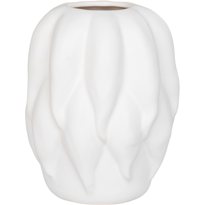 Vase moderne Rond hauteur 26 cm Céramique Beige Thisted 