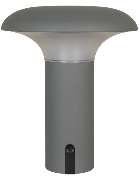 Ramsey LED Lamp - Lamp, rechargeable, grey 