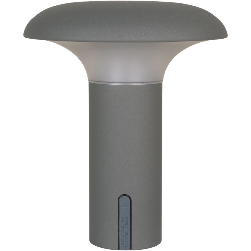Ramsey LED Lamp - Lamp, rechargeable, grey 