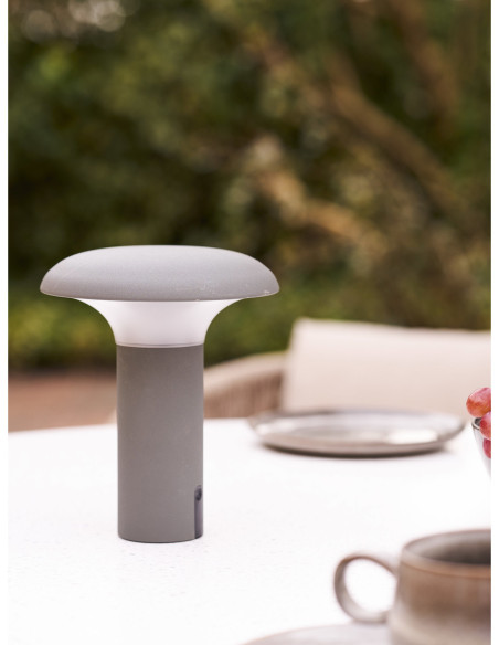 Ramsey LED Lamp - Lamp, rechargeable, grey 