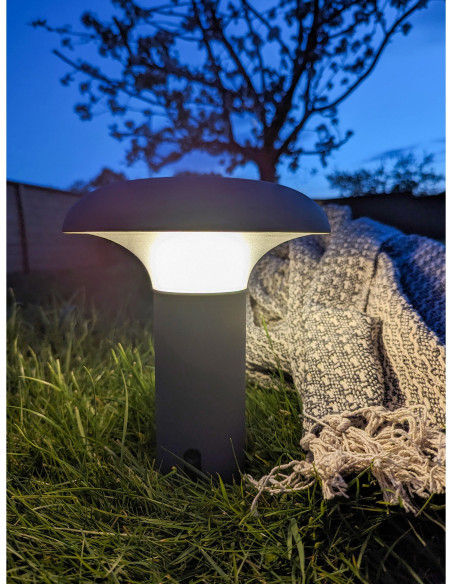 Ramsey LED Lamp - Lamp, rechargeable, grey 