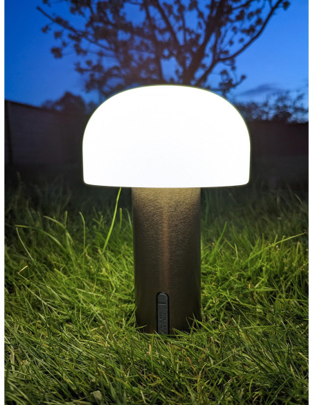 Soham LED Lamp - Lamp, rechargeable, white/copper 