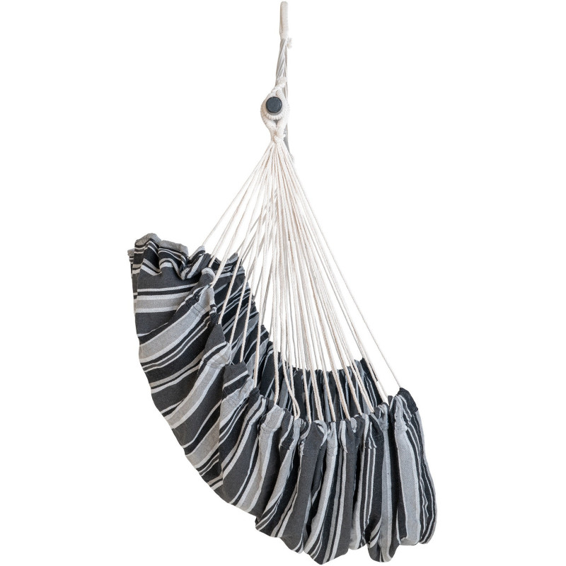 Lamia Hammock Chair - Hammock Chair, polyester/cotton, larch, black/grey/white 