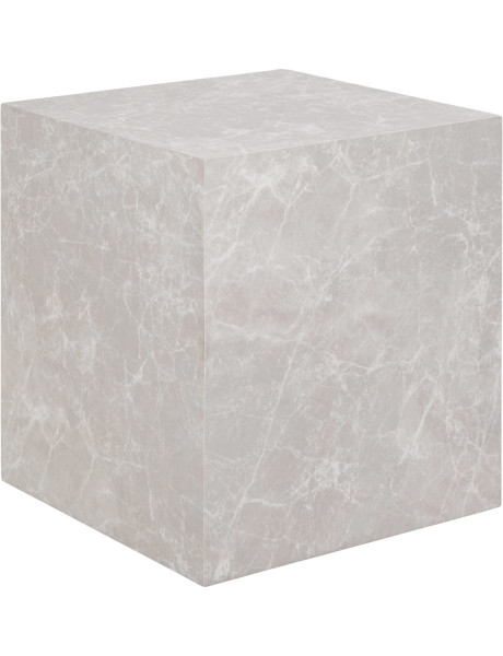 Table basse moderne Carrée Bois MDF Papier décoratif Beige Effet marbre Prague 