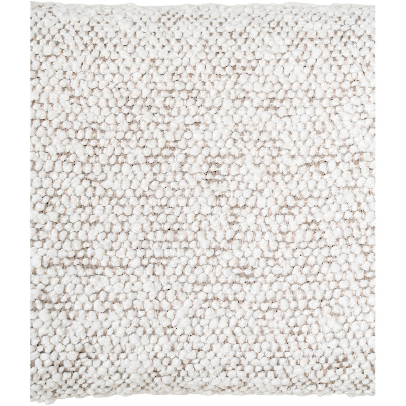 Tabouret de bar bouclette Tissu Blanc Bouclé Métal Noir Badalona 