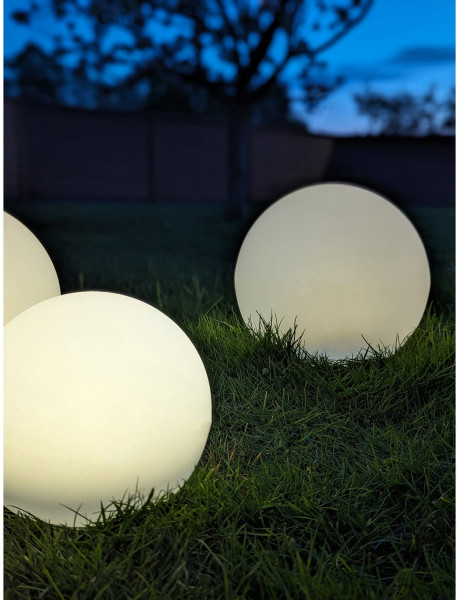 Lifton LED Lamp - Lamp, rechargeable with integrated solar panel, white set of 3 