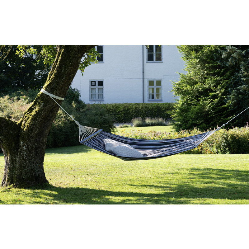 Lamia Hammock - Hammock, polyester/cotton, larch, black/grey/white 