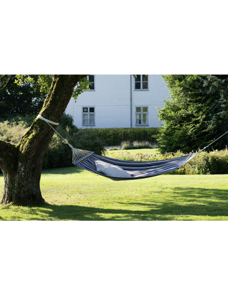 Lamia Hammock - Hammock, polyester/cotton, larch, black/grey/white 