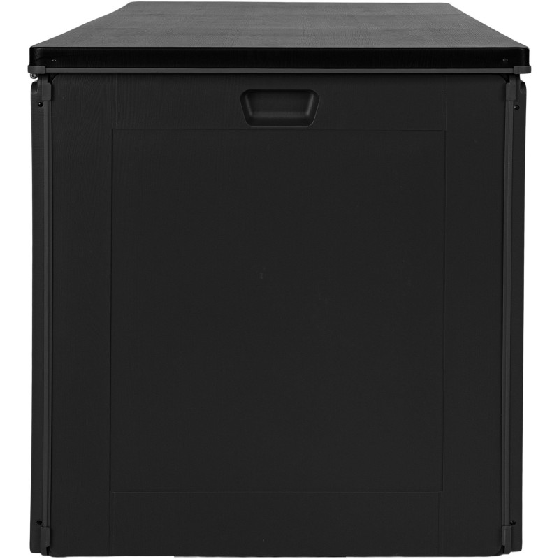 Grand Coffre de jardin moderne 680 L Plastique Noir Dubrovnik 