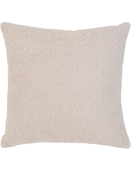 Coussin bouclette Carré 45x45 Tissu Beige Bouclé Savannah 