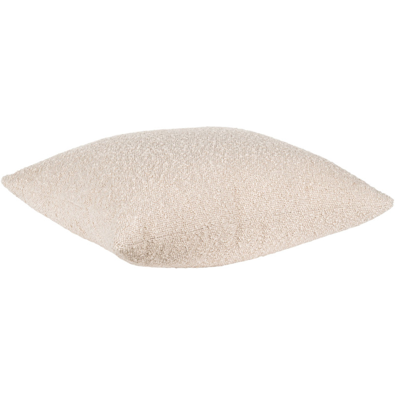 Coussin bouclette Carré 45x45 Tissu Beige Bouclé Savannah 