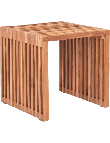Table d’appoint teck naturel 40x40x40 cm Pego House Nordic - 1