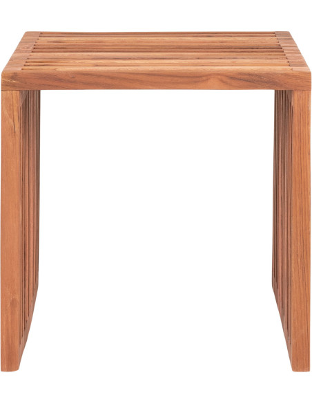 Table d’appoint teck naturel 40x40x40 cm Pego House Nordic - 3