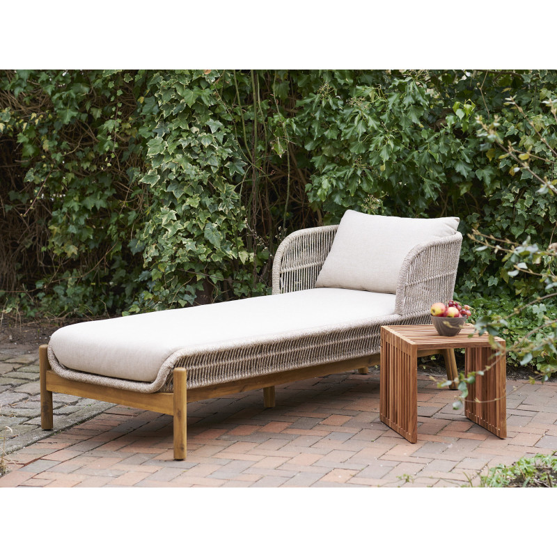 Table d’appoint teck naturel 40x40x40 cm Pego House Nordic - 6