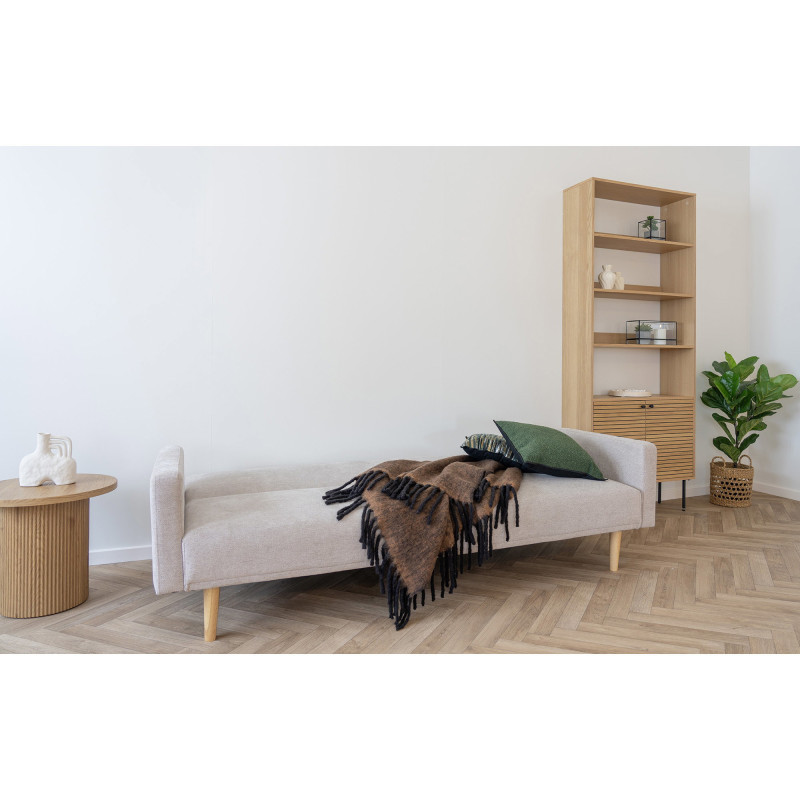 Plaid douceur chaud 130x170 Laine Acrylique Nylon Marron Noir Avec frange Carmel 