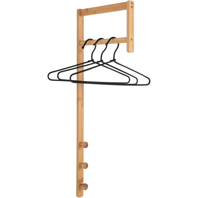 Porte manteaux murale moderne Bambou Naturel Trento House Nordic - 2