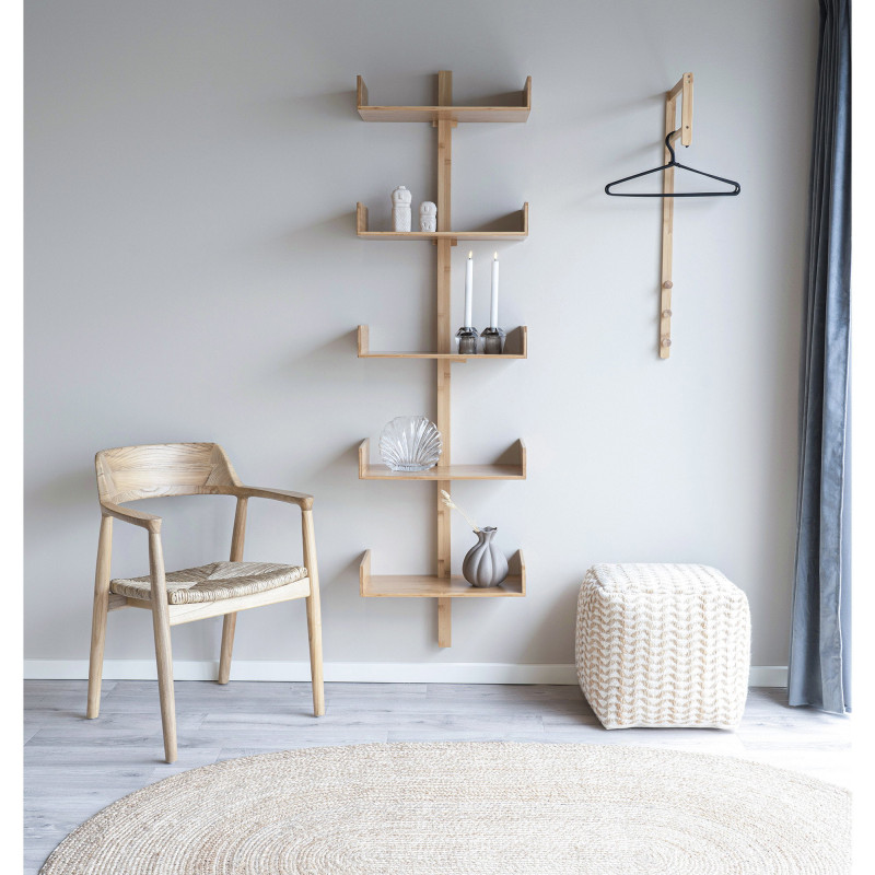 Porte manteaux murale moderne Bambou Naturel Trento House Nordic - 3