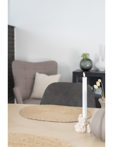 Sets de table indiens ovales 45x35 Jute Naturel Tressé Bombay (Lot de 4) 