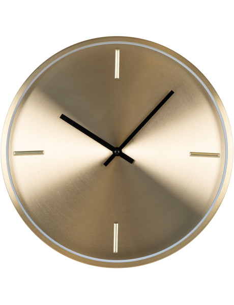 Horloge murale moderne silencieuse Ronde 30 cm Métal Doré Istanbul 