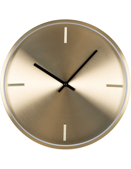 Horloge murale moderne silencieuse Ronde 30 cm Métal Doré Istanbul 