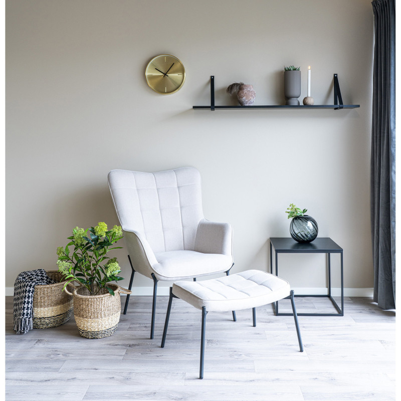 Horloge murale moderne silencieuse Ronde 30 cm Métal Doré Istanbul 