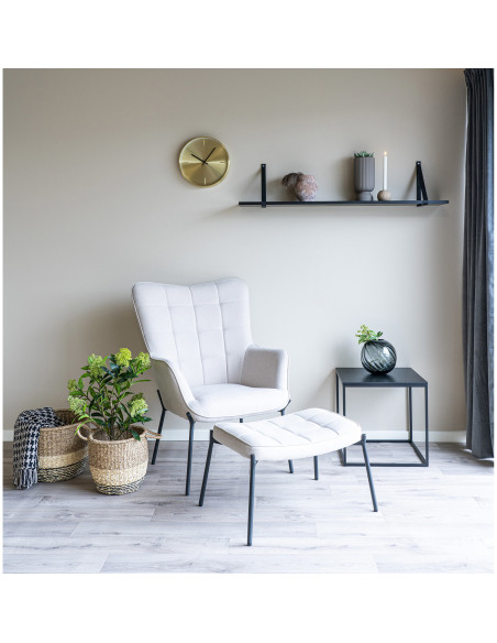 Horloge murale moderne silencieuse Ronde 30 cm Métal Doré Istanbul 