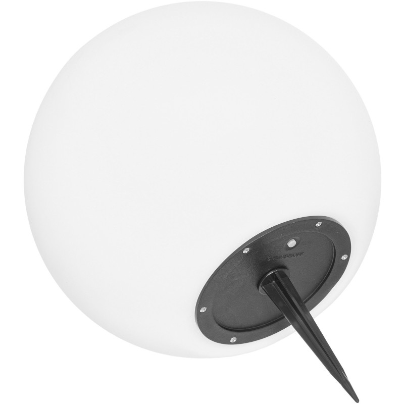 Lifton LED Lamp - Lamp, rechargeable with integrated solar panel, white ø25 cm 