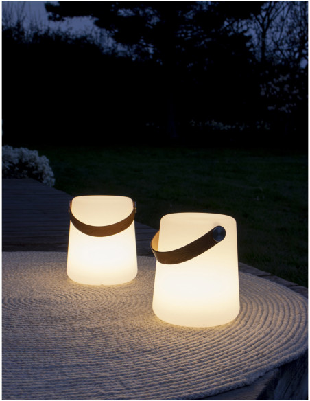 Bristol LED Lamp - Lamp with strap, rechargeable, white 