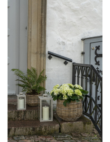 Pulo Baskets - Baskets, kubu rattan, natural set af 2 