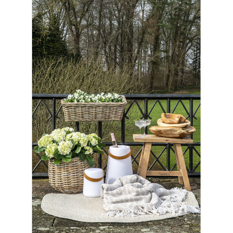 Pulo Baskets - Baskets, kubu rattan, natural set af 2 