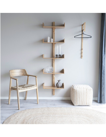 Grand Tapis indien Ovale 140x200 Jute Naturel Tressé Bombay 