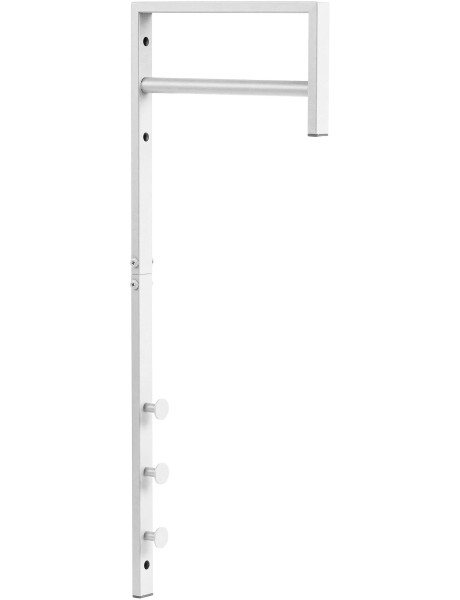 Porte manteaux murale moderne Métal Blanc Trento 