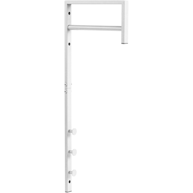 Porte manteaux murale moderne Métal Blanc Trento 