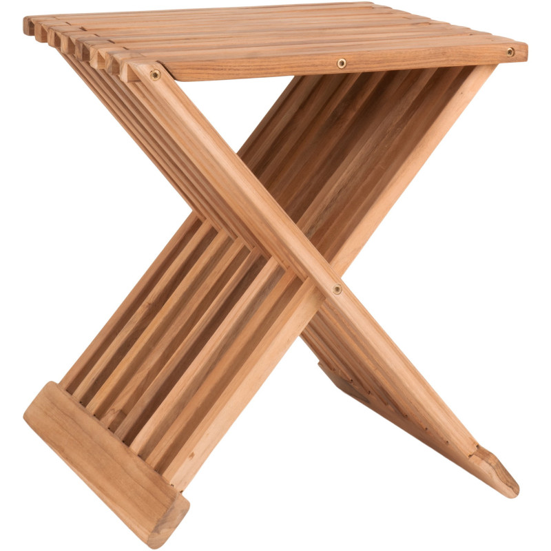 Tabouret moderne Bois de teck Naturel Erto 