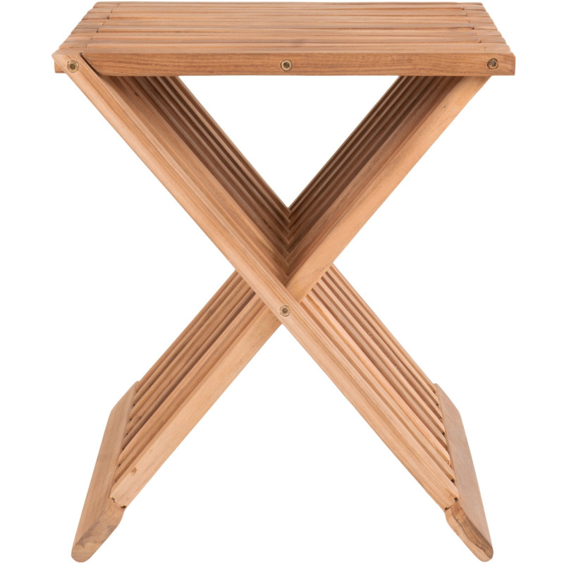 Tabouret moderne Bois de teck Naturel Erto 