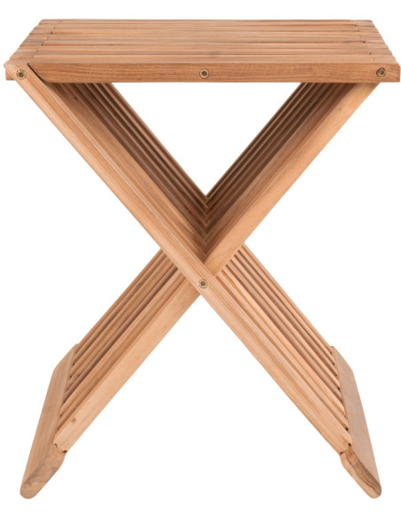 Tabouret moderne Bois de teck Naturel Erto 