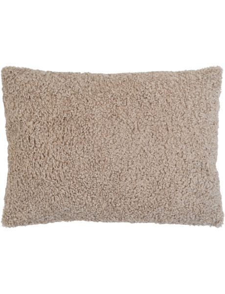 Grand Coussin bouclette Rectangulaire 60x45 Tissu Gris clair Bouclé Tavira 