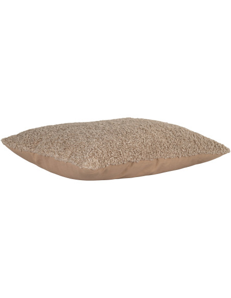 Grand Coussin bouclette Rectangulaire 60x45 Tissu Gris clair Bouclé Tavira 