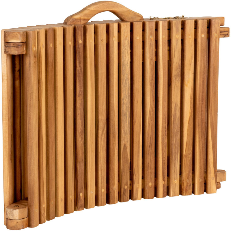 Bain de soleil moderne Bois de teck Naturel Arrieta 