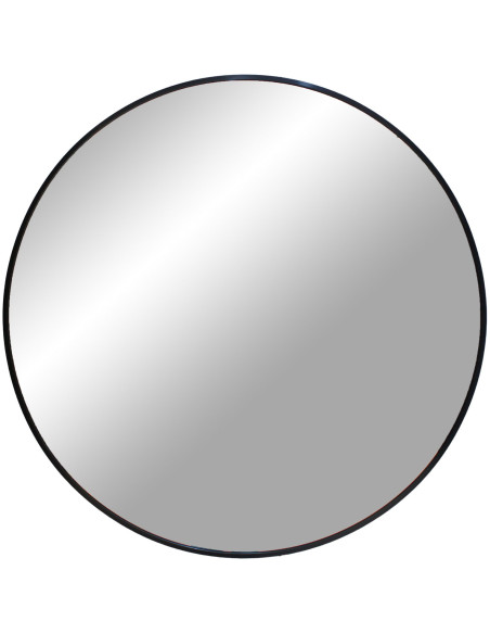 Miroir mural moderne Rond 60 cm Métal Noir Madrid House Nordic - 1