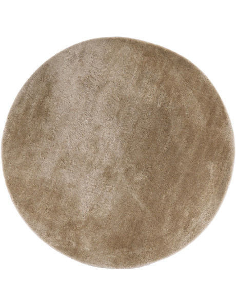 Tapis moderne Rond 160x160 Tissu Sable Miami 