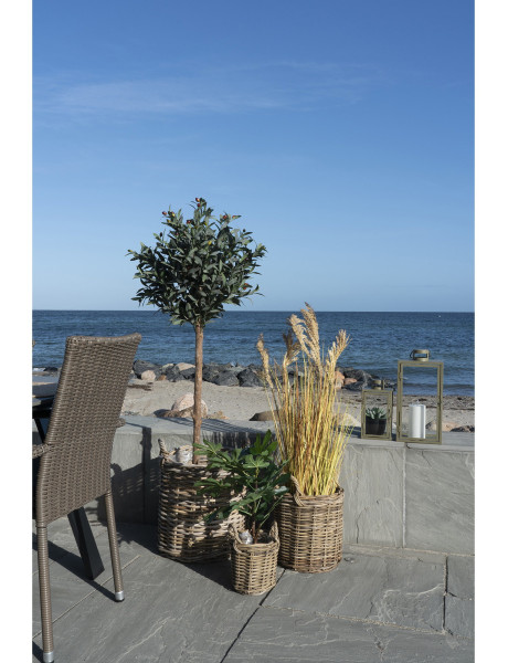 Sema Baskets - Baskets, kubu rattan, natural set of 3 