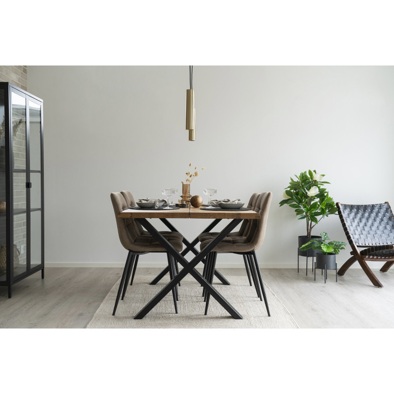 Suspension moderne design Métal Doré Effet laiton Paris 